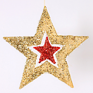 Artistic christmas home hanging star decorations for wedding festival favor