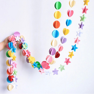 Laser Cut 3D Paper Garland Party Decoration