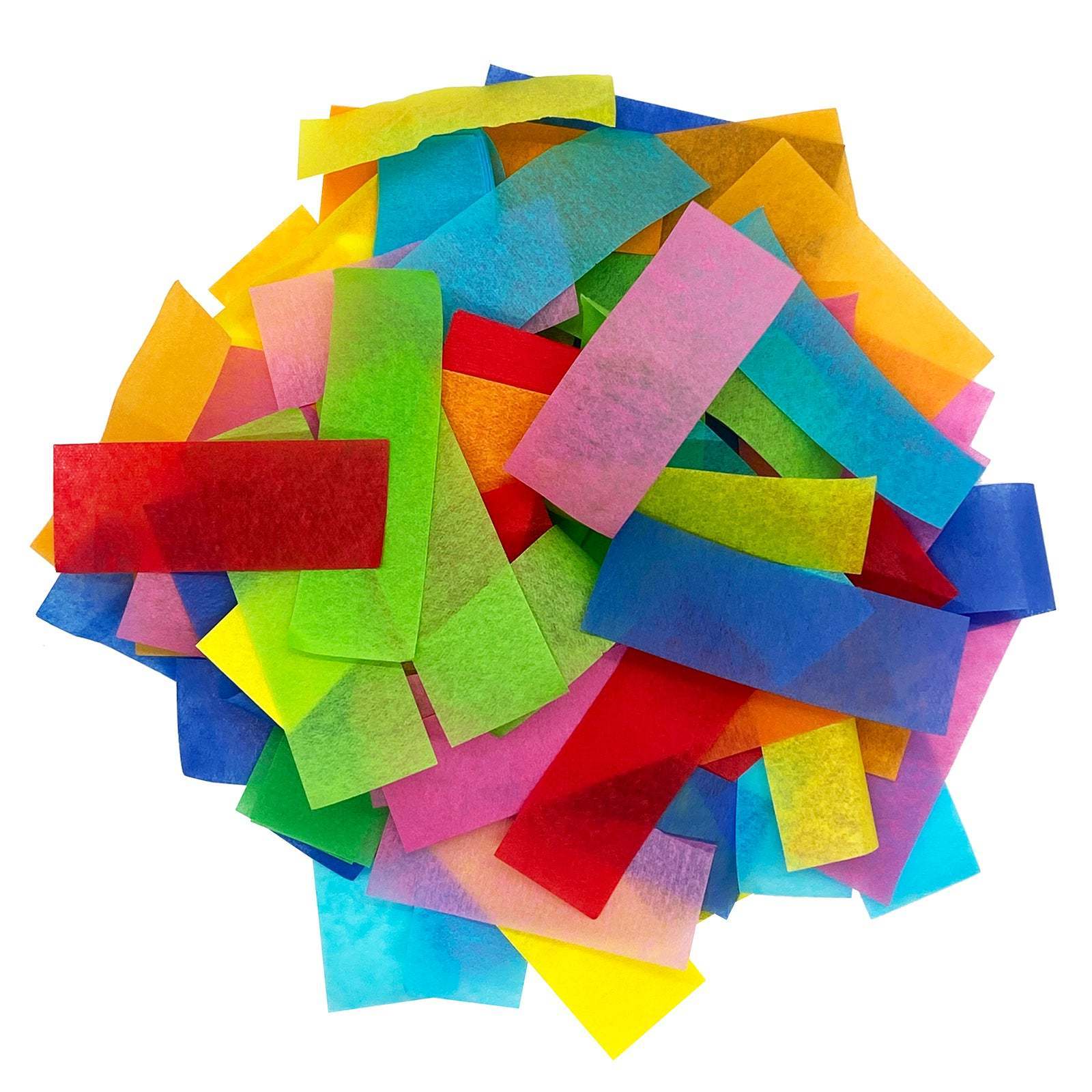 Eco Friendly 50*20 mm Fireproof Rectangle Gender Reveal Paper Confetti handheld for Party Supplies and Decoration