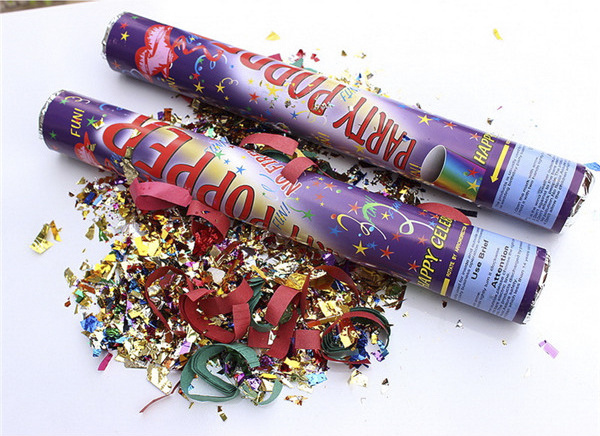 No Fireworks Biodegradable Paper Confetti Cannon Hand-held Holiday Party Popper