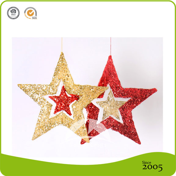 Artistic christmas home hanging star decorations for wedding festival favor