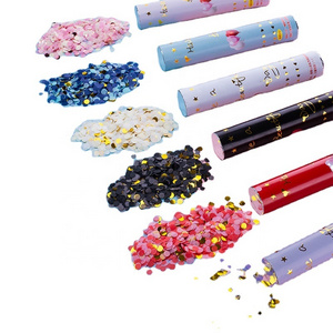 30cm 60cm Gold White Pink Shiny Paper Wedding Party Proposal Graduation Celebration Air Pressure Party Popper Confetti Cannon