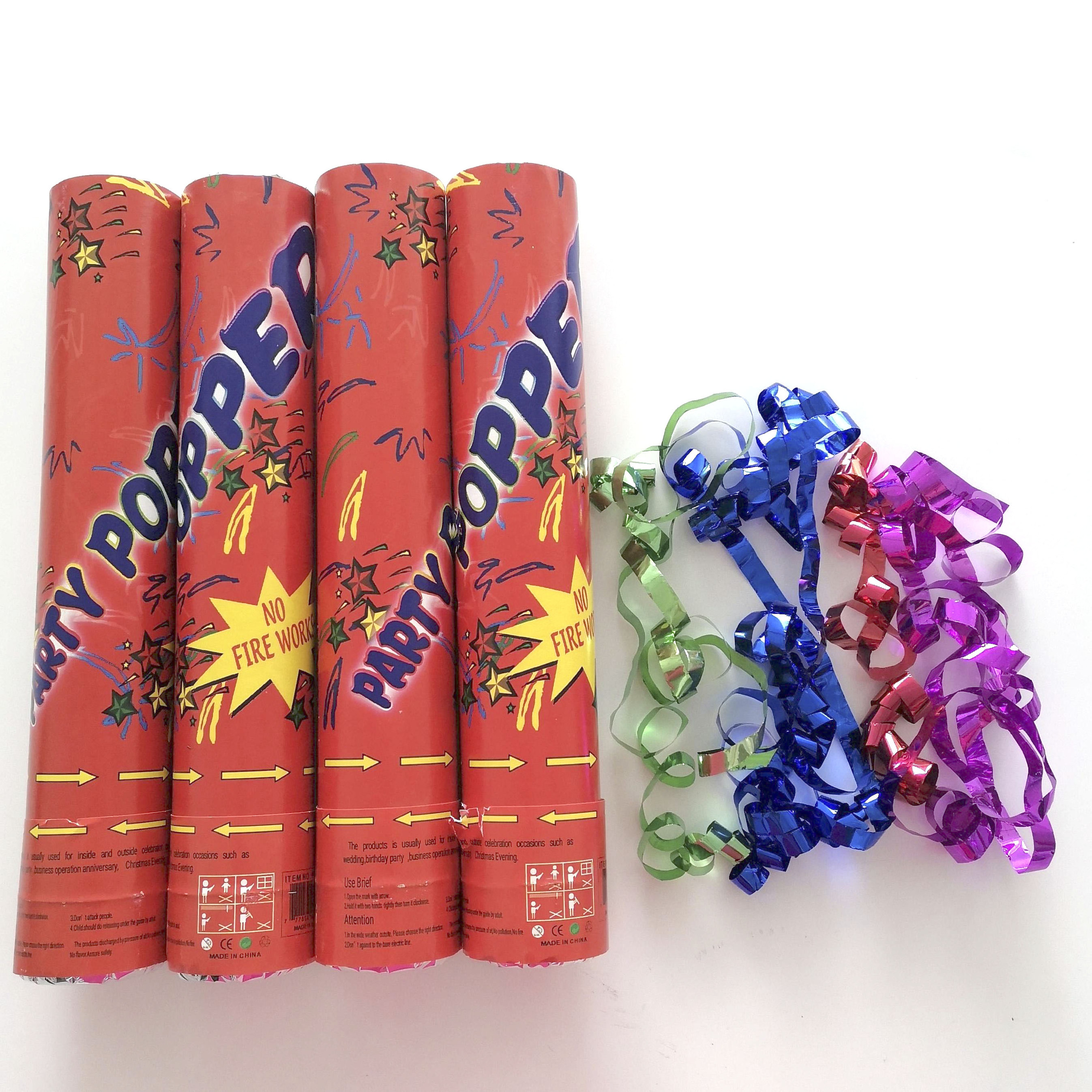 Wholesale High Quality Foil Confetti Party Popper Confetti Cannon  For Wedding Birthday Party Decorations