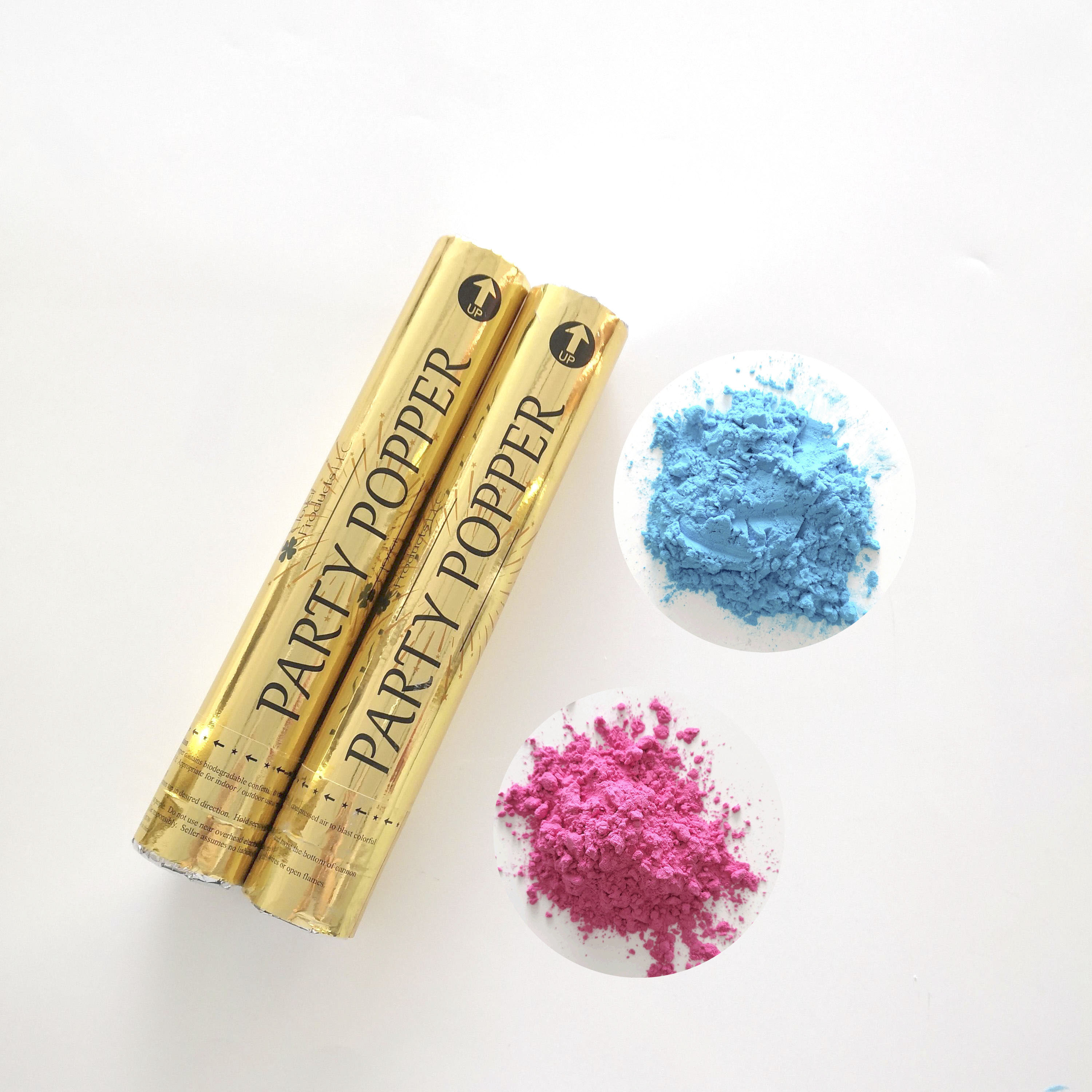 2024 Boy or Girl Gender Reveal Baby Shower Biodegradable Paper Powder Popper Confetti Cannon