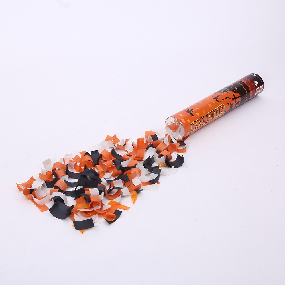 New Design Biodegradable Party Supplies Paper Halloween Confetti Party Popper Confetti Cannon for Halloween Festival