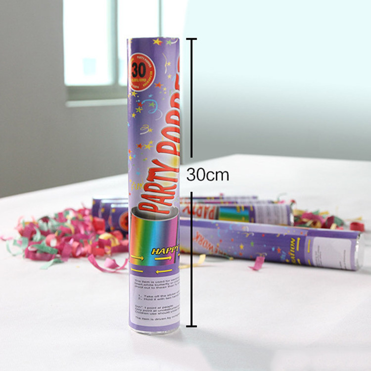 No Fireworks Biodegradable Paper Confetti Cannon Hand-held Holiday Party Popper