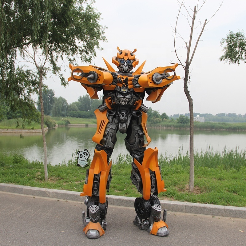 Make Money Attractive Real Size 3 M Stilt Walking Human Wearing Robot Costume