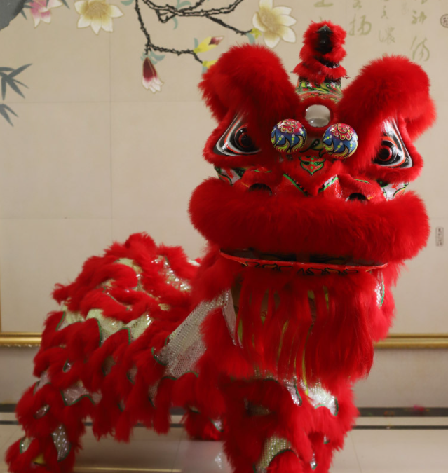 Lion Dance Normal Size China Two People Wearing Lion Dance Costume For Children Lion Dance Party Carnival