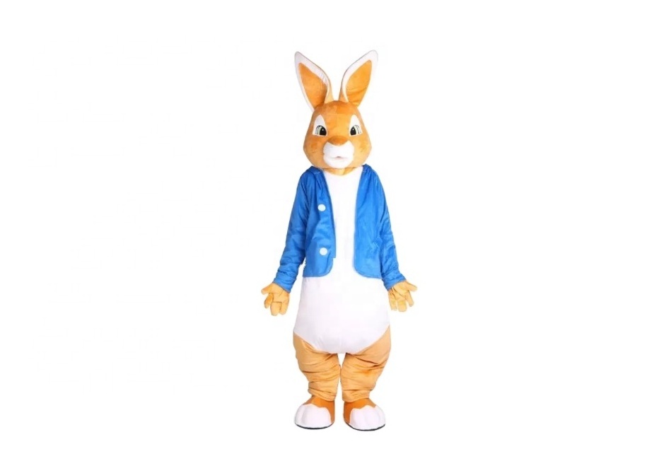 Hot Sale New Arrival Cheap Price  Adult Size Human Inside Walking Waring Rabbit Bunny Mascot Costume