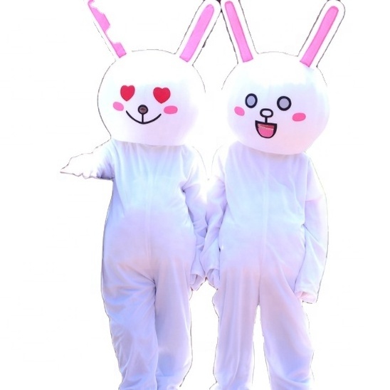 Hot Sale New Arrival Cheap Price  Adult Size Human Inside Walking Waring Rabbit Bunny Mascot Costume