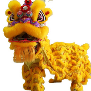 Lion Dance Chinese Normal Size Two People Wearing Lion Dance Costume For Children Lion Dance Party Carnival