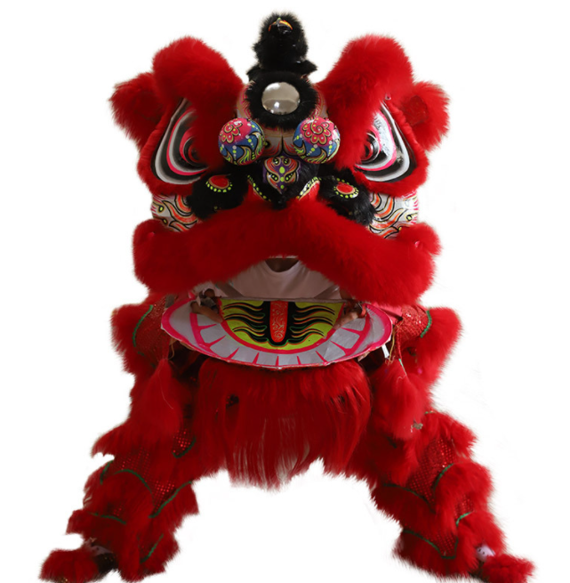 Lion Dance Normal Size China Two People Wearing Lion Dance Costume For Children Lion Dance Party Carnival