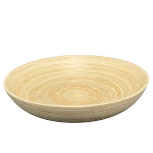 LOw MOQ Ecofriendly healthcare Organic hight quality Handmade  bamboo craft bowls safe for health Crafts Kitchenware