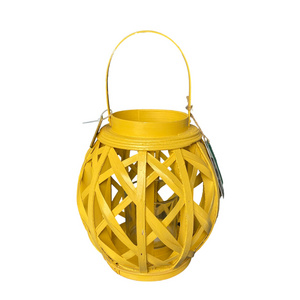 Best Selling Decorative Wholesale Solar Powered Light Round Rattan Led Lantern Outdoor Solar Garden Light From Vietnam Factory