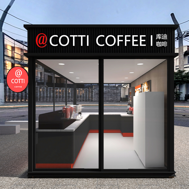 Coffee Kiosk Indoor Modern Drink Juice Bar Display Counter Furniture showcase Wooden Mobile Food Kiosk For Shopping Mall