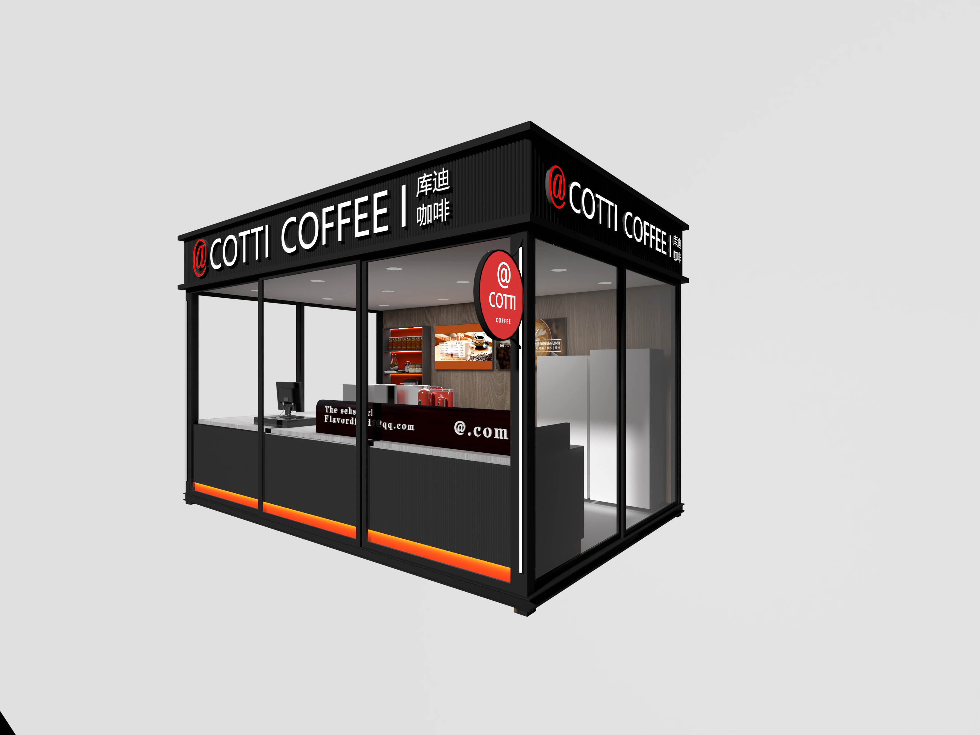 Coffee Kiosk Indoor Modern Drink Juice Bar Display Counter Furniture showcase Wooden Mobile Food Kiosk For Shopping Mall