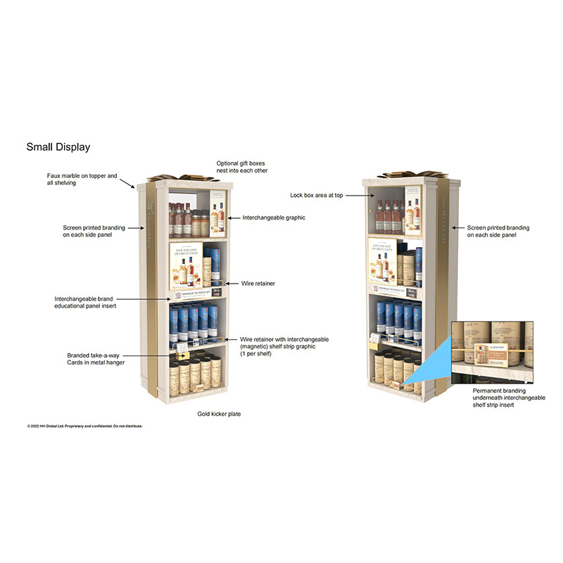 New Customized Design Retail Wine Coffee Counter Display Candy Bar Boxes Display Cabinet