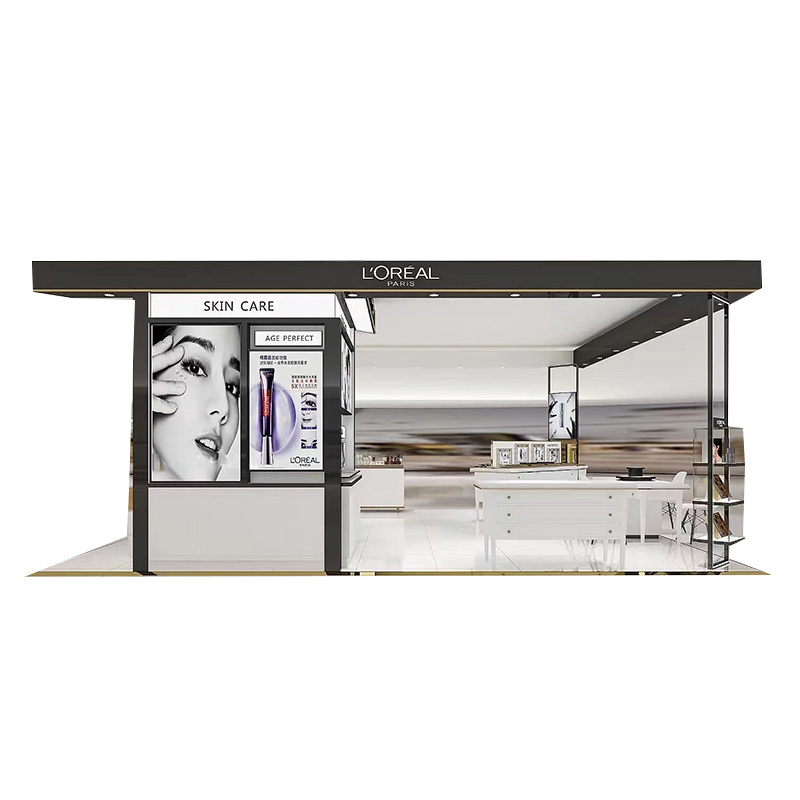 Mall Showcase Retail Modern Display Shop Kiosk Design Display Kiosk With LED Lights