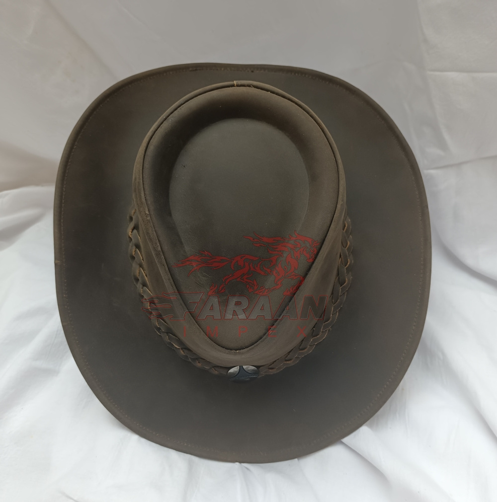 2023 Premium leather western Vintage Fashion Cowboy Hat  | Genuine  Leather Australian Cowboy  Hat