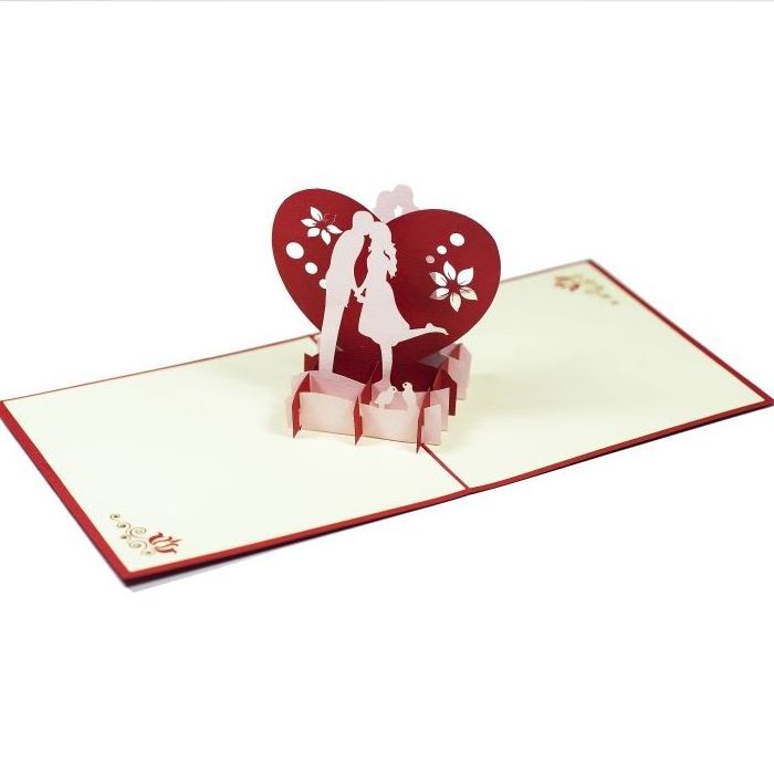 Good Price and Lovely Elegant Envelope Heat Transfer Print Bulk Pop Up Love Greeting Cards Vietnam - WHOLESALE 3D CARD