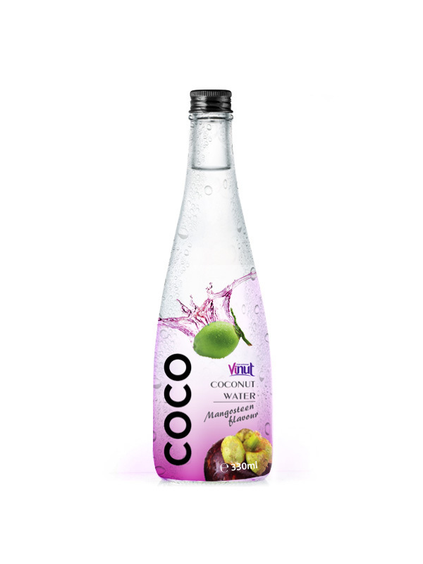 750ml glass bottle VINUT Manufacturer Pure Coconut water with Mangosteen juice