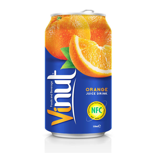 VINUT Beverage Manufacturer - 330ML Orange Juice - OEM