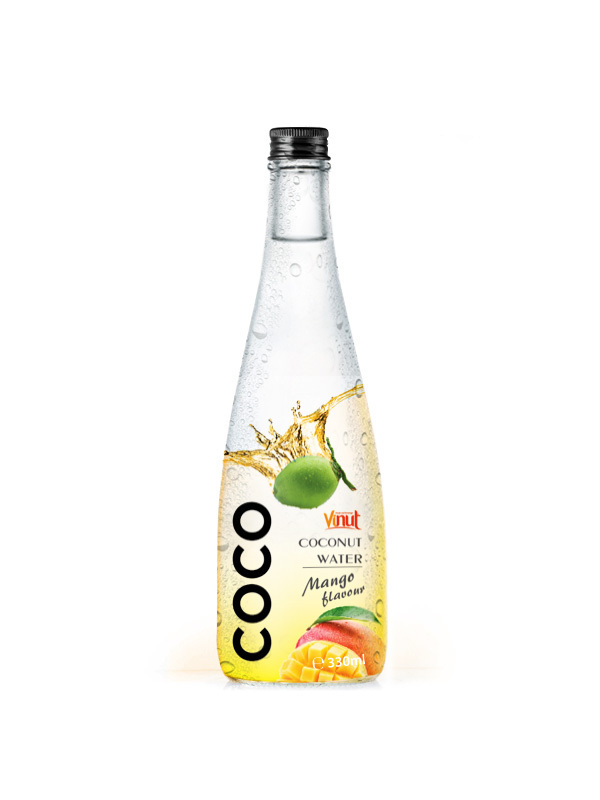 750ml glass bottle VINUT Manufacturer Pure Coconut water with Mangosteen juice