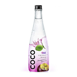 750ml glass bottle VINUT Manufacturer Pure Coconut water with Mangosteen juice