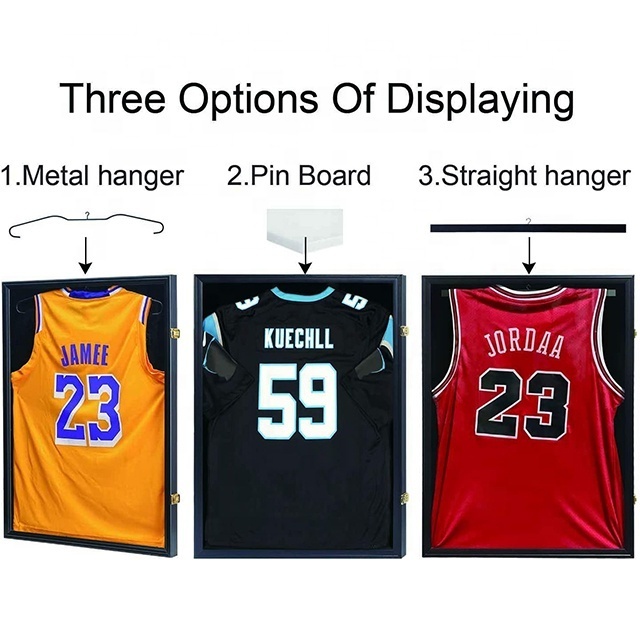 Big Jersey Case Acrylic Display Cases Shadow Box for Baseball Basketball Football Soccer Sport T Shirt Wholesale Jersey Frame