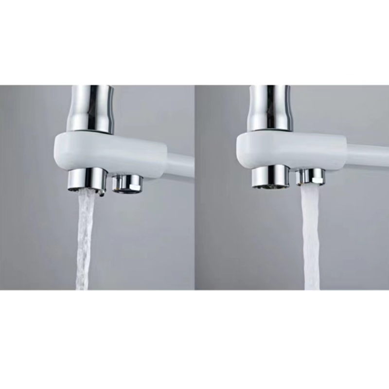 Factory Wall Mounted 2 Way Hand Shower Faucet Kitchen Sink Swivel Tap