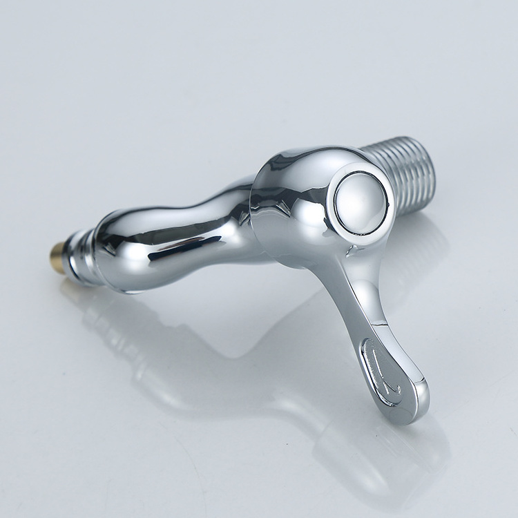 Oem Handle Lever Polish Chrome 1/2 Nickel Plated Water Tap Faucet For South American Brass Bibcock Valve