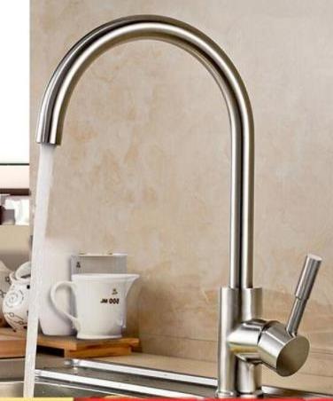 Luxury Flexible Single Handle Single Hole 304 Stainless Steel Black Taps Kitchen Faucet For Sink