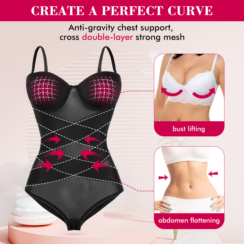 Built In Bra Bodysuit Sculpt Touch Full Body Shaper Hourglass Girdle Fajas Colombianas Shapewear for Women With Bra