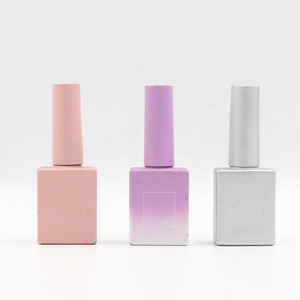 Wholesale Rectangular 15ml Color Coated Gel Rectangle Nail Polish Bottle