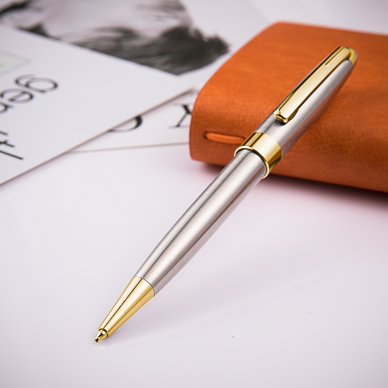 Luxury Stainless Steel  Metal Promotional Stationary Office Ball Pen with Parker Pen Refill