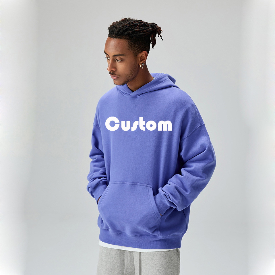 Men 2022 Hoodies Fashion Custom Heavyweight Blank Puff Printing Hoodie Wholesale Hoodies Men Custom Sweatshirt