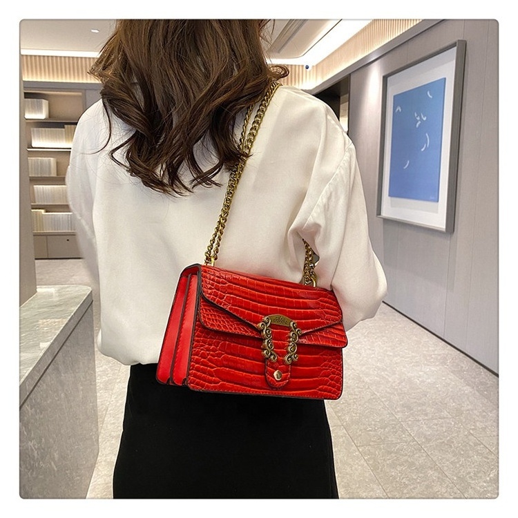 2023 New Small Jelly Fashion Ladies Chain Shoulder Snake Skin Handbags Girls Luxury Hand Bag Hot Sell Purses For Woman