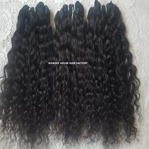 Indian natural black curly human hair extensions 14" wholesale virgin bindian hair extension indian remy,virgin indian remy hair