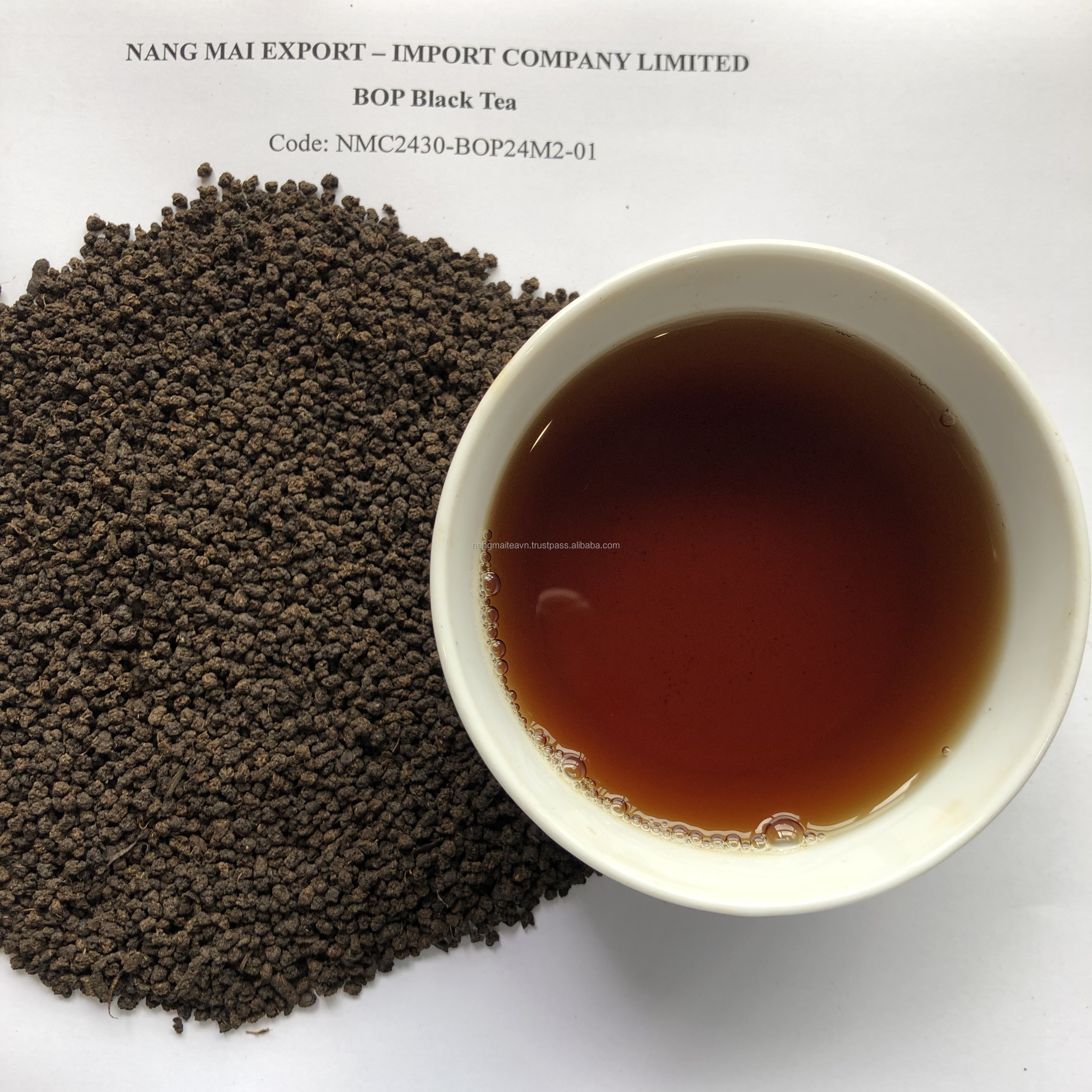 HOT SALE 2024 BOP BLACK TEA CTC CURL BALL BLACKISH APPEARANCE RED LIQUOR GOLDEN CIRCLE VIETNAM ORIGIM