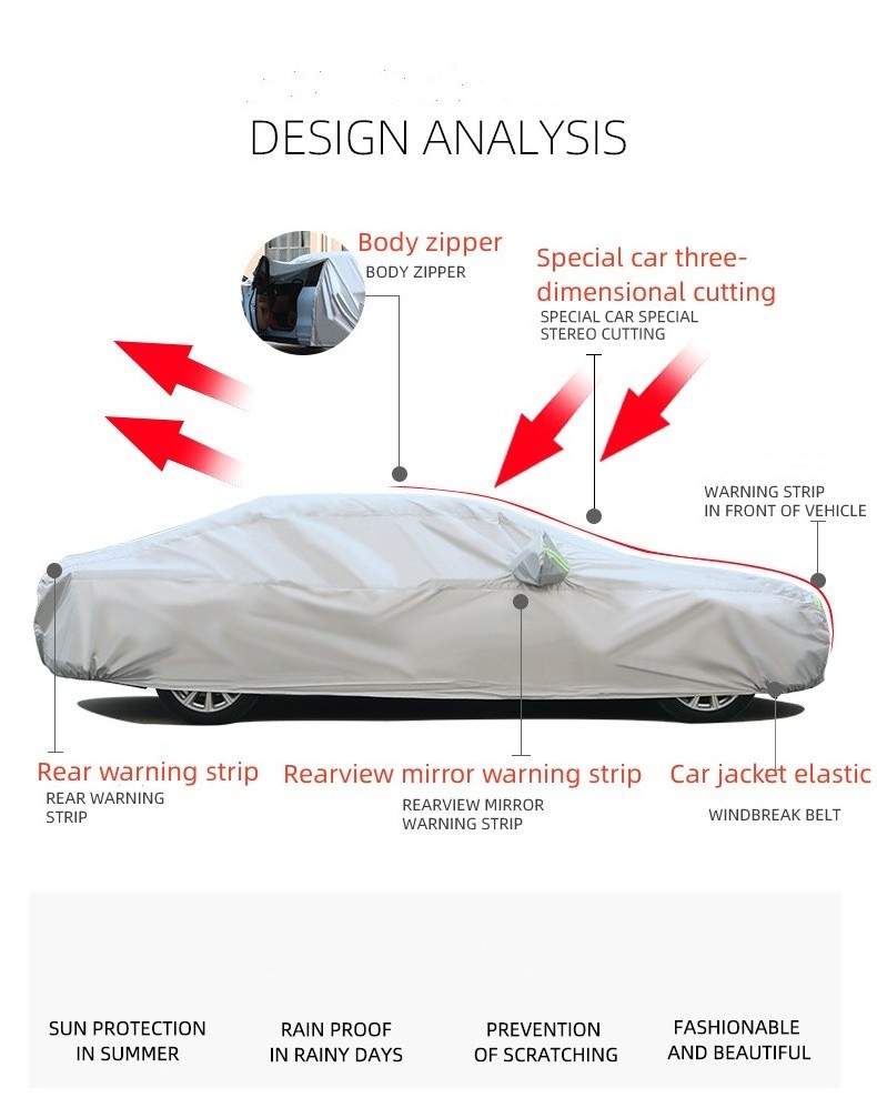 Wholesale Snowproof Water proof Solar Automatic Car Cover for UV Protection