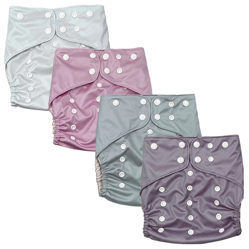 High quality adjustable reusable bamboo baby washable eco double gussets cloth diaper