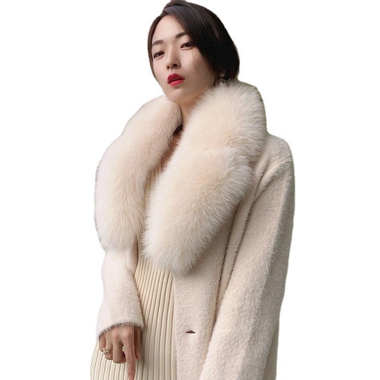 Design Fashion Wholesale Women's Warm Detachable Real Fox Fur Collar