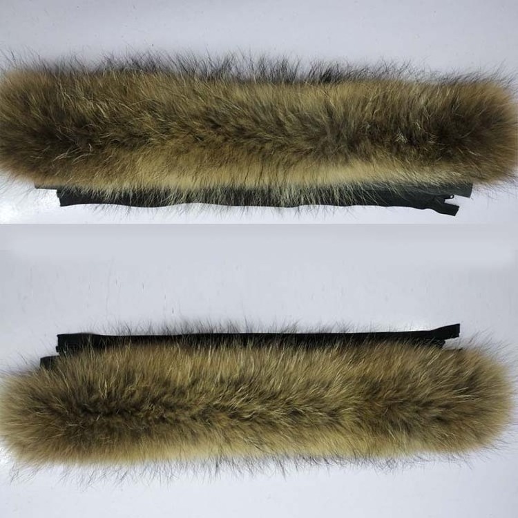 Raccoon Fur Collar For Winter Coats Real Raccoon Fur Trim