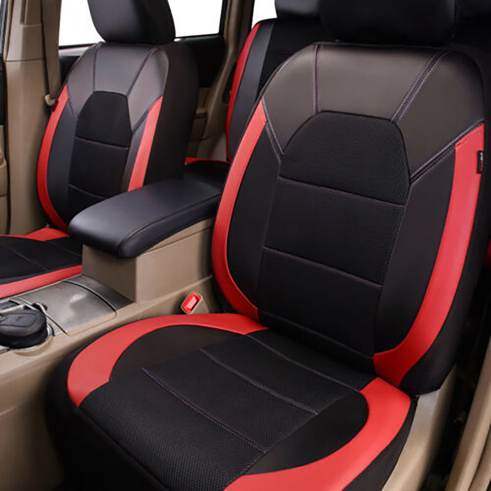 2023 Car Accessories Universal 9PC PU Leather Car Covers Set Fabric Car Seat Cover