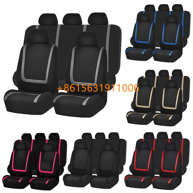 Car Accessories Universal Auto Seat Fabric Multi-color Covers Set Fabric Car Seat Cover