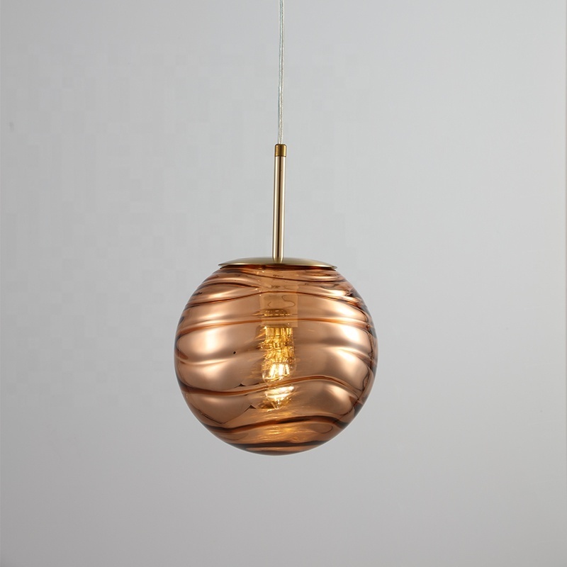 Postmodern Creative Simple Metal Modern Living Room Lamp Personality Art Nordic Restaurant Spherical Chandelier