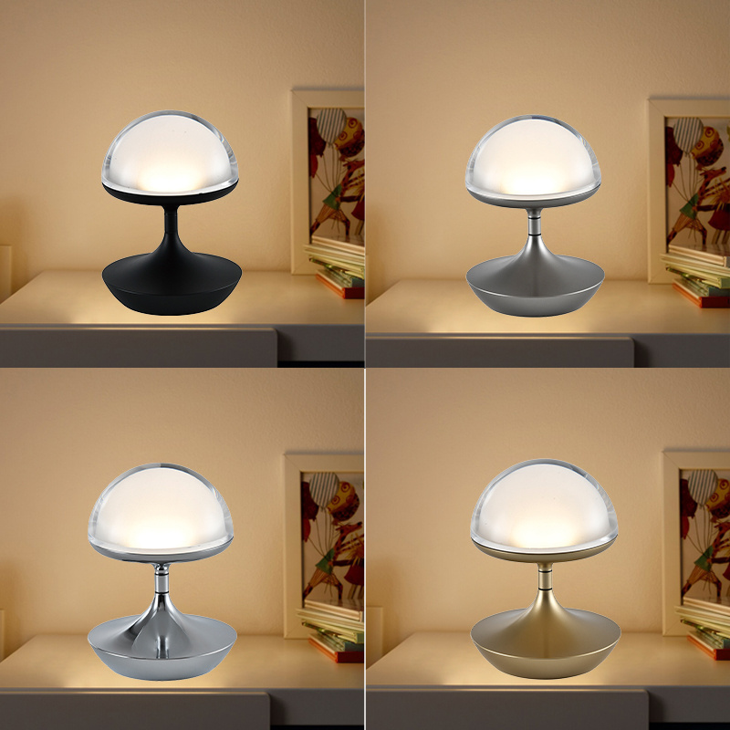 Rechargeable cordless touch dimming home decor table bedside simple modern Portable Cordless LED Table Lamp