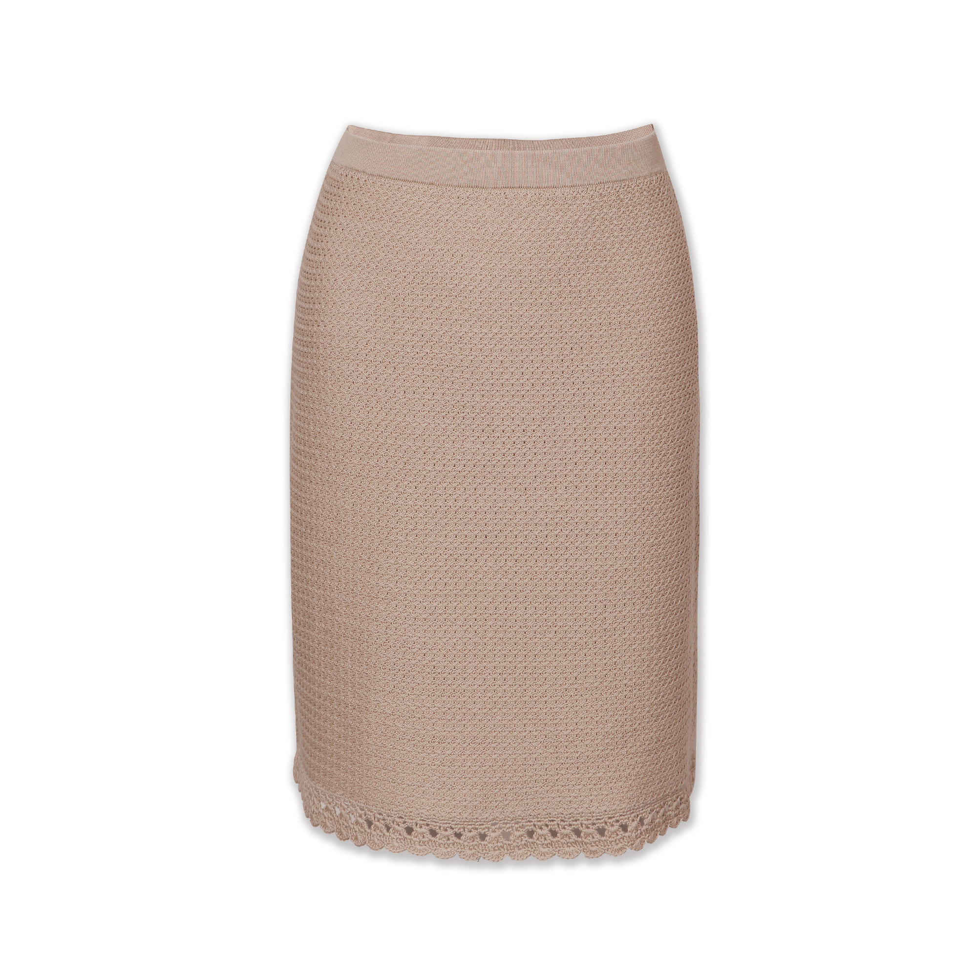 Top Fashion Crochet Edge Knit Short Skirt Sweater Dress for Women