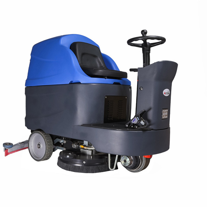 A11R Factory Whosale Industrial automatic ride on floor scrubber Concrete Scrubber Tile Cleaning Machine