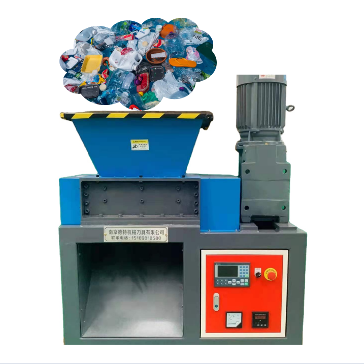 mini waste plastic shredder machine double shaft shredder for sale